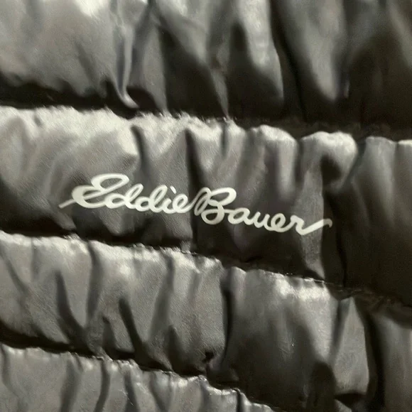 Black Puffer Jacket with Yellow Accents - Picture 2 of 7